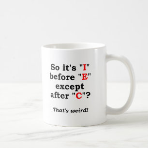'I' voor 'E' Grappige Mok