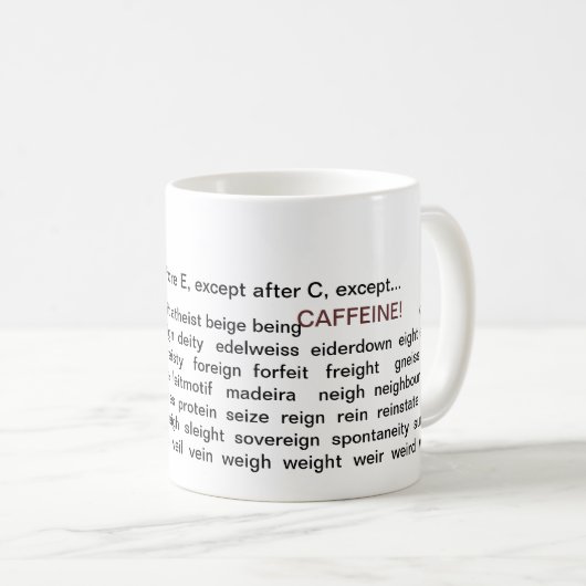 I voor E koffie-mok Koffiemok (Voorkant rechts)