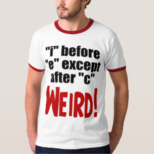"i" voor "e" - vreemde Engelse taal T-shirt