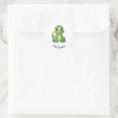 I voor Iguana Ronde Sticker (Tas)