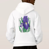 I voor Iris Flower Monogram (Achterkant)
