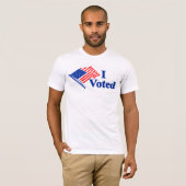 I Voted United States Flag Sticker T-shirt (Voorkant volledig)