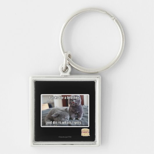 I vraagt om een broer sleutelhanger (Voorkant)