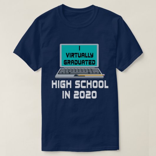 I Vrijwel afgestudeerde HOGE SCHOOL IN 2020 T-shirt (Design voorkant)