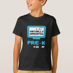 I Vrijwel afgestudeerde Pre-K Funny Quarantine T-shirt