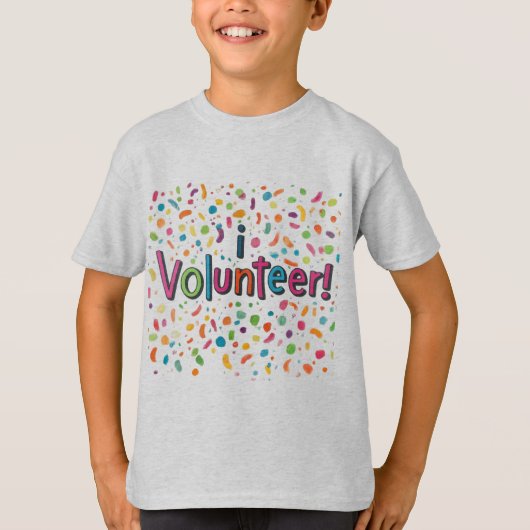 I Vrijwilliger T-shirt (Voorkant)