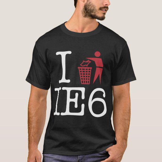 I vuilnis IE6 T-shirt (Voorkant)