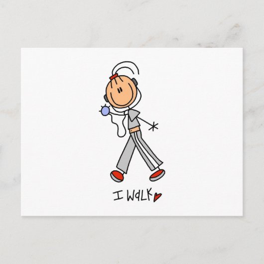 I Walk Briefkaart (Voorkant)