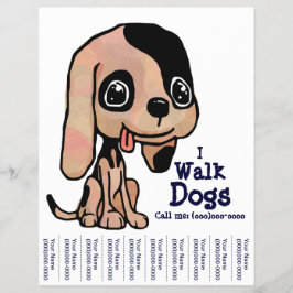 I Walk Dogs Puppy Flyer