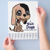I Walk Dogs Puppy Flyer (Hand)