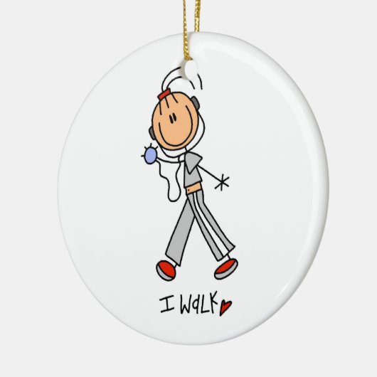 I Walk Keramisch Ornament (Links)