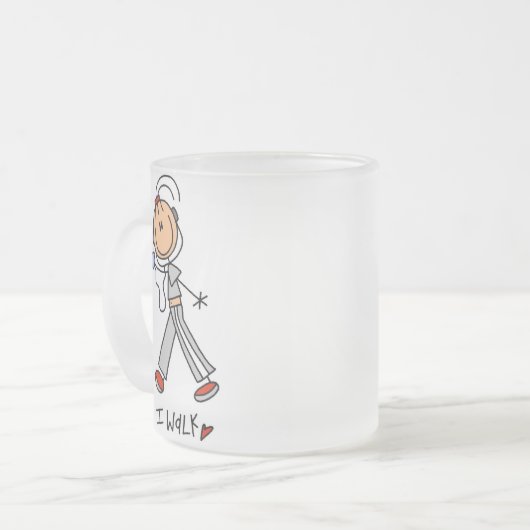 I Walk Matglas Koffiemok (Voorkant links)