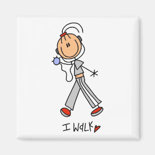 I Walk Tshirts en Gifts Magneet
