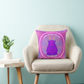 I Wanna Hippo For Christmas-Purple-Customizable- Kussen (Stoel)