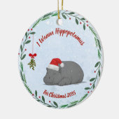 I Wanna Hippopotamus For Christmas ornament (Links)