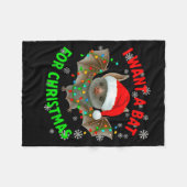 I Want A Bat For Christmas Bat Lovers Christmas Tr Fleece Deken (Voorkant (Horizontaal))