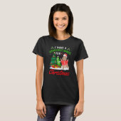 I Want A Hippopotamus For Christmas for Kid Women T-shirt (Voorkant volledig)