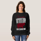 I Want A Hippopotamus For Christmas Trui (Voorkant volledig)