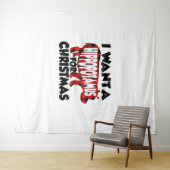 I Want a Hippopotamus for Christmas Wandkleed (In Situ (horizontaal))