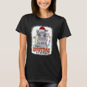 I Want A Hippopotamus For Christmas Xmas Bleached T-shirt (Voorkant)