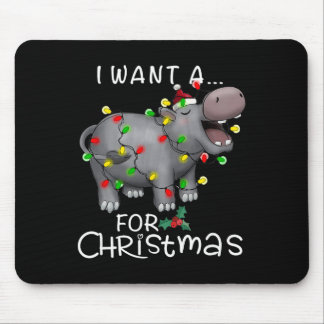 I Want A Hippopotamus For Christmas Xmas Hippo Lov Muismat