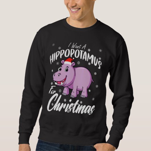 I Want A Hippopotamus For Christmas  Xmas Hippo Trui (Voorkant)