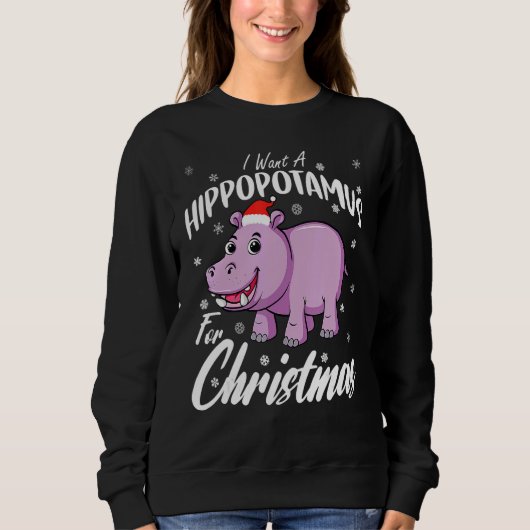 I Want A Hippopotamus For Christmas  Xmas Hippo Trui (Voorkant)