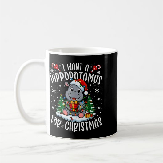 I Want A Hiptamus Christmas Xmas Hip Lover Women G Koffiemok (Links)