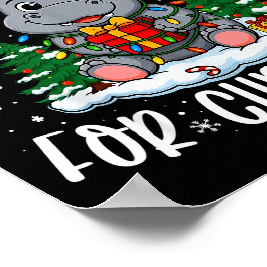I Want A Hiptamus Christmas Xmas Hip Lover Women G Poster (Hoek)