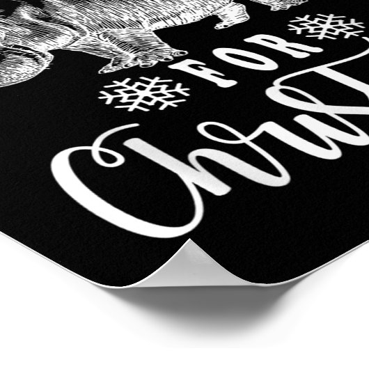 I Want A Hiptamus For Christmas Funny Hip Xmas Poster (Hoek)