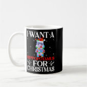 I Want A Hiptamus For Christmas Hip Xmas Girl Kid  Koffiemok (Links)
