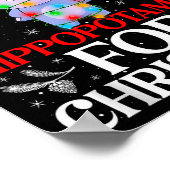 I Want A Hiptamus For Christmas Hip Xmas Girl Kid Poster (Hoek)