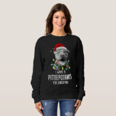 I Want A Pittiepotamus For Christmas Pitbull Trui (Voorkant volledig)