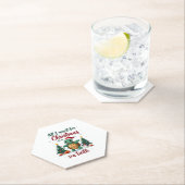 I Want For Christmas Is A Sea Turtle Xmas Tree Lig Kartonnen Onderzetters (Insitu)