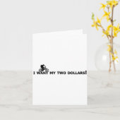 I Want My Two Dollars! Better Off Dead Funny Movie Kaart (Gele Bloem)