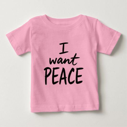 “I Want Peace”-ontwerp (Voorkant)