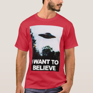 I Want To Believe Alien Ufo Ovni Hunter T-shirt