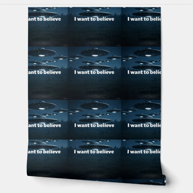 I want to believe behang (Afrollen)