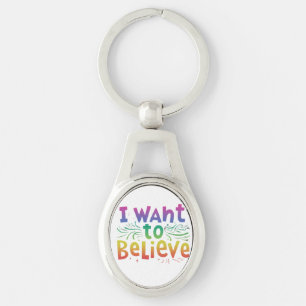 I Want To Believe beroemd gemaakt door Oval UFO Sl Sleutelhanger