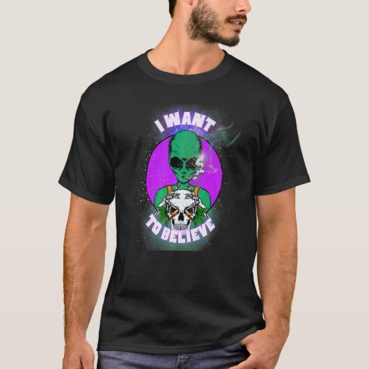I want to believe in humans t-shirt (Voorkant)