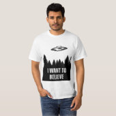 I want to believe in UFOs T-shirt (Voorkant volledig)