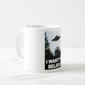 I want to believe koffiemok (Voorkant links)