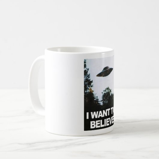 I want to believe koffiemok (Voorkant links)