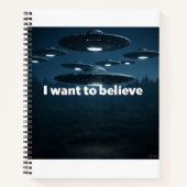 I want to believe notitieboek (Voorkant)
