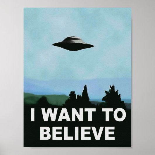 I want to believe xfiles poster (Voorkant)