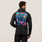 I Want To Serve You – Cute Heart Design Men’s Hoodie (Achterkant volledig)