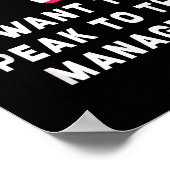 I Want To Speak To The Manager Karen Halloween Cos Poster (Hoek)