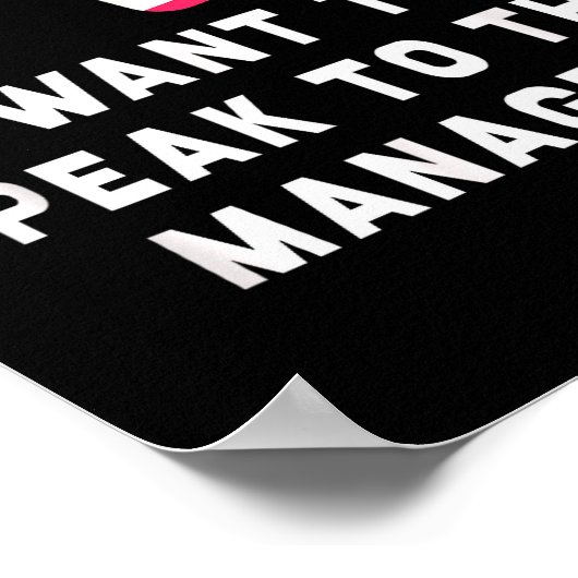 I Want To Speak To The Manager Karen Halloween Cos Poster (Hoek)