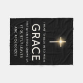 I Want To Walk In So Much Grace That When Stress S Fleece Deken (Voorkant (Horizontaal))