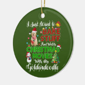 I want to watch christmas movies GOLDENDOODLE Keramisch Ornament (Links)